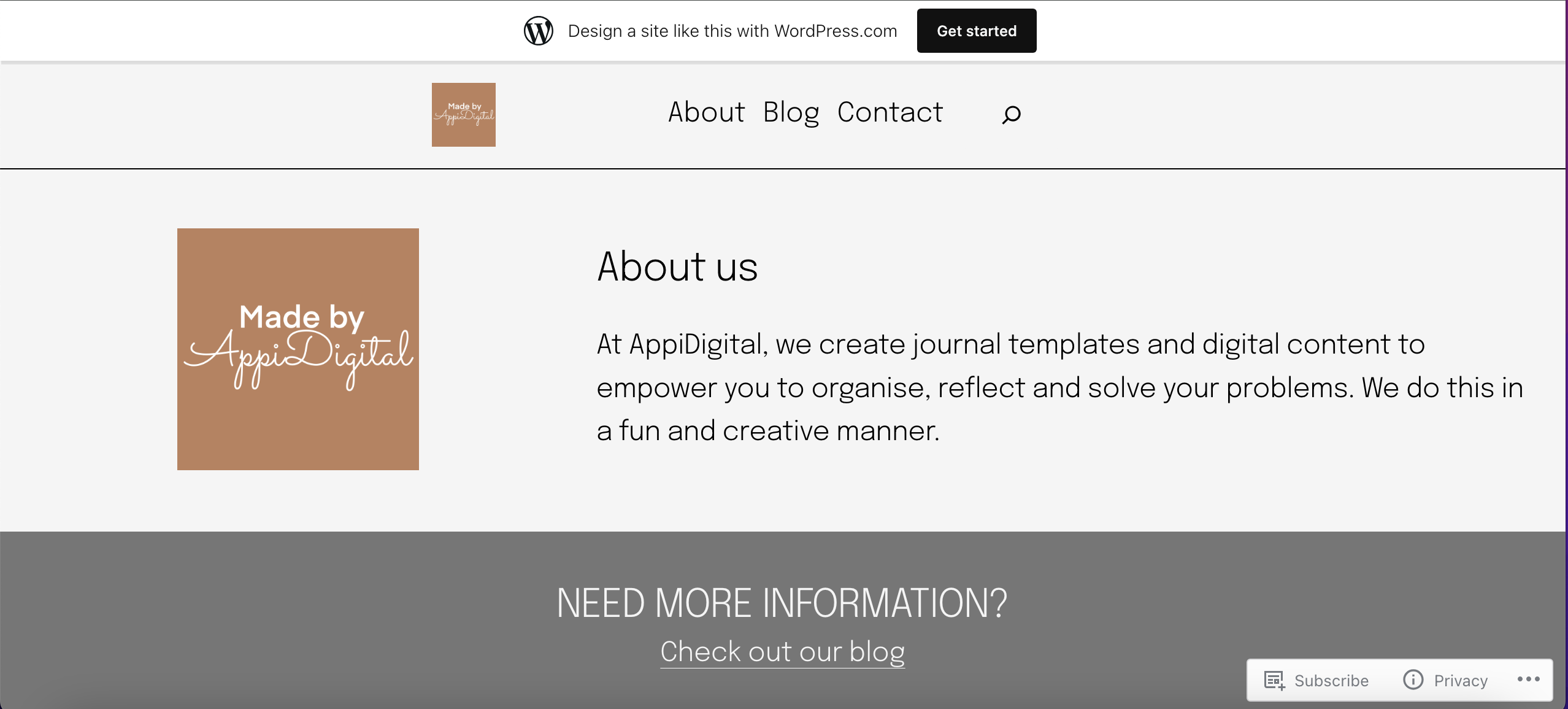 Image of AppiDigital website and blog